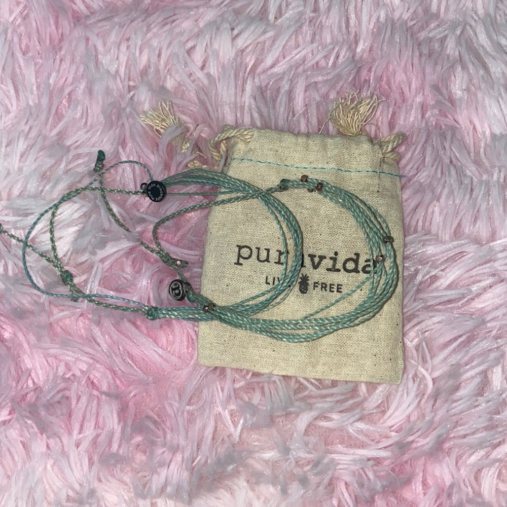 Pura Vida light blue bracelet set